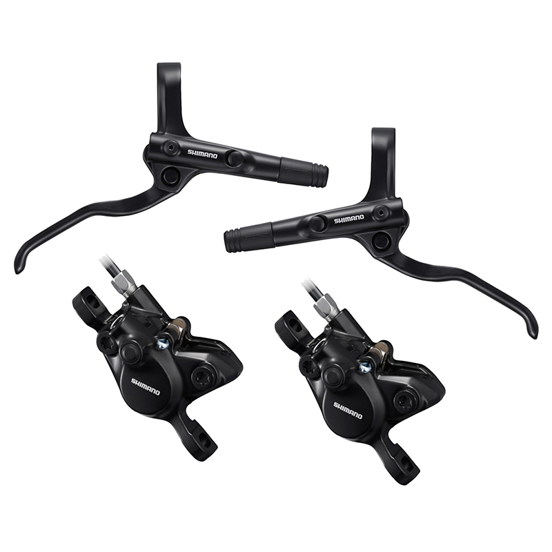 FREIN A DISQUE VTT HYDRAULIQUE SHIMANO MT200 AVANT+ARRIERE NOIR DURITE 900+1700MM (SANS DISQUE) (KIT EN BOITE) - PLAQUETTE RESINE FREIN A DISQUE VTT HYDRAULIQUE SHIMANO MT200 AVANT+ARRIERE NOIR DURITE 900+1700MM (SANS DISQUE) (KIT EN BOITE) - PLAQUETTE RESINE
