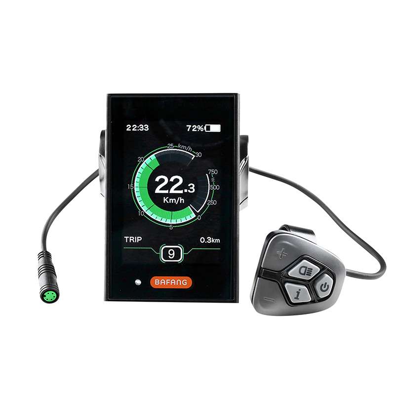 COMPTEUR - DISPLAY AVEC UNITE DE COMMANDE VAE BAFANG DP C18 UART POUR MOTEUR CENTRAL NOIR (SUPPORT 22,2-25 MM LONGUEUR CABLE 230 MM) COMPTEUR - DISPLAY AVEC UNITE DE COMMANDE VAE BAFANG DP C18 UART POUR MOTEUR CENTRAL NOIR (SUPPORT 22,2-25 MM LONGUEUR CABLE 230 MM)