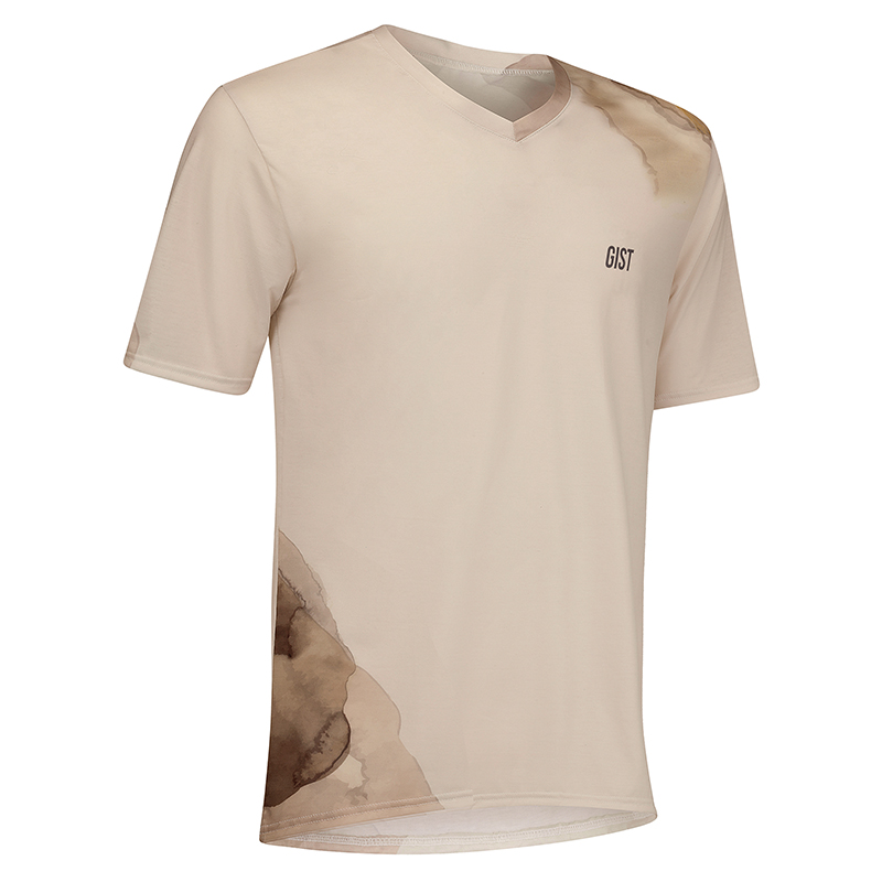 MAILLOT GIST HOMME DISCOVER MANCHES COURTES BEIGE XL -5368 MAILLOT GIST HOMME DISCOVER MANCHES COURTES BEIGE XL -5368