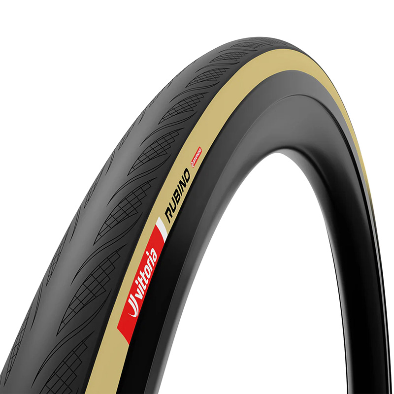 PNEU ROUTE 700 X 28 VITTORIA RUBINO V NOIR-BEIGE GRAPHENE 2.0 TUBELESS READY (28-622) 315G PNEU ROUTE 700 X 28 VITTORIA RUBINO V NOIR-BEIGE GRAPHENE 2.0 TUBELESS READY (28-622) 315G