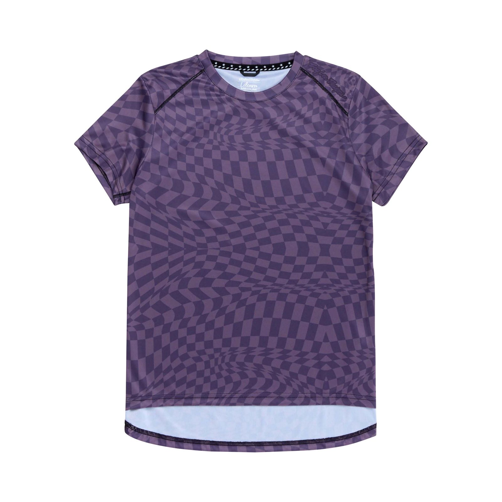 TROY LEE DESIGNS WOMENS LILIUM SS JERSEY, TWISTED CHECKERS, DEEP PURPLE, S, S TROY LEE DESIGNS WOMENS LILIUM SS JERSEY, TWISTED CHECKERS, DEEP PURPLE, S, S