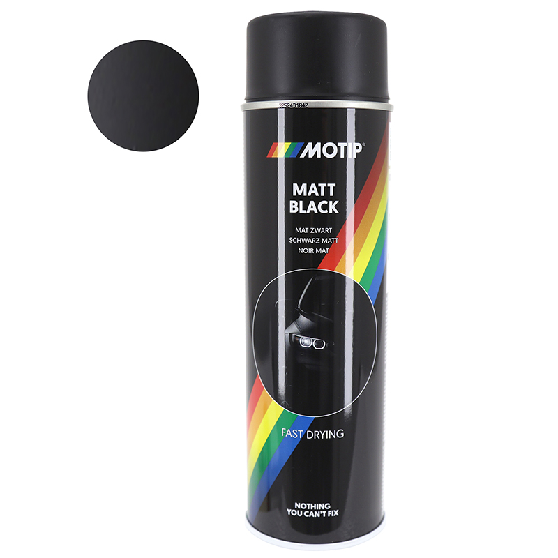 BOMBE DE PEINTURE MOTIP PRO ACRYLIQUE MAT NOIR AEROSOL 500 ML (04006) BOMBE DE PEINTURE MOTIP PRO ACRYLIQUE MAT NOIR AEROSOL 500 ML (04006)