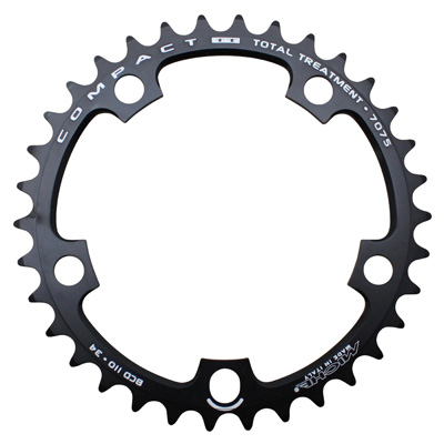 PLATEAU ROUTE 5BRA D.110 MICHE 34DTS INTERIEUR TYPE SHIMANO ET CAMPAGNOLO ALU NOIR 9-10V. PLATEAU ROUTE 5BRA D.110 MICHE 34DTS INTERIEUR TYPE SHIMANO ET CAMPAGNOLO ALU NOIR 9-10V.