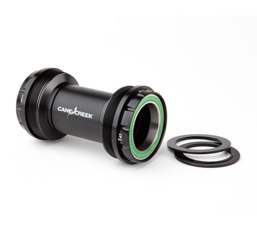 CANE CREEK HELLBENDER 70 T47 BOTTOM BRACKETS, STAINLESS STEEL, THREAD FIT, 30MM, 68/73MM, BLACK CANE CREEK HELLBENDER 70 T47 BOTTOM BRACKETS, STAINLESS STEEL, THREAD FIT, 30MM, 68/73MM, BLACK