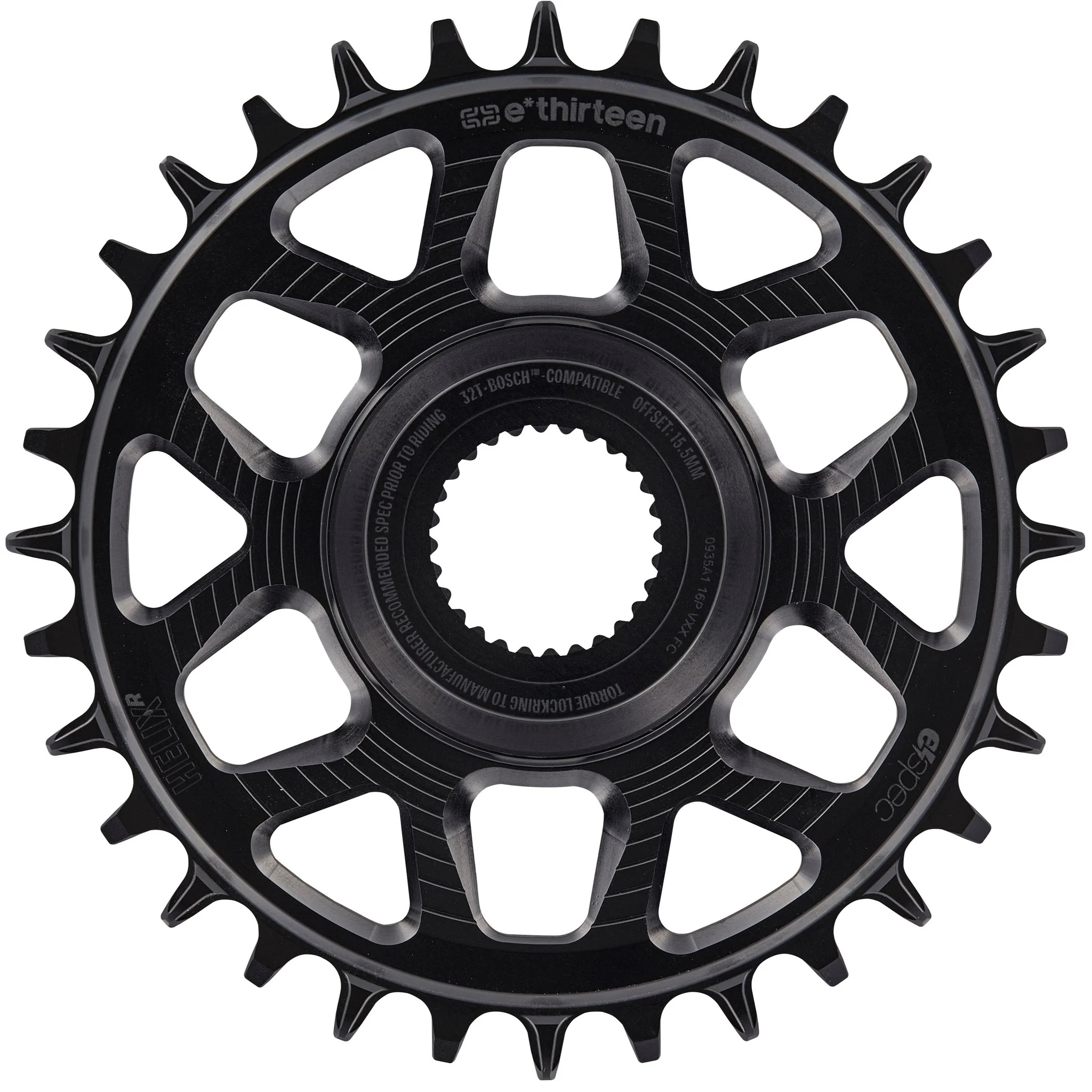 E*THIRTEEN HELIX R E*SPEC BOSCH SX/CX GEN4 DIRECT MOUNT CHAINRING, 36 T., 11/12-SPD, BLACK E*THIRTEEN HELIX R E*SPEC BOSCH SX/CX GEN4 DIRECT MOUNT CHAINRING, 36 T., 11/12-SPD, BLACK