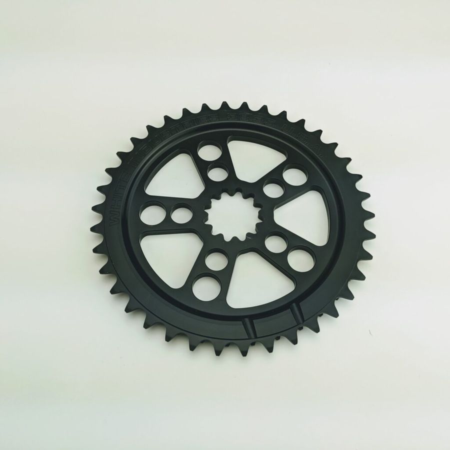 WHITE INDUSTRIES ENO17 DOUBLE DIRECT MOUNT SINGLESPEED CHAINRING, 38/35 T., BLACK WHITE INDUSTRIES ENO17 DOUBLE DIRECT MOUNT SINGLESPEED CHAINRING, 38/35 T., BLACK