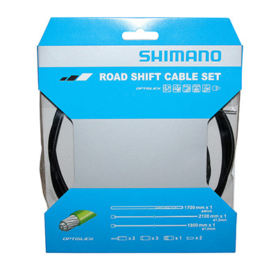 TRANSMISSION DERAILLEUR SHIMANO NOIR-CABLE OPTISLIK (KIT TRANSMISSION 2CABLES-2 GAINES) TRANSMISSION DERAILLEUR SHIMANO NOIR-CABLE OPTISLIK (KIT TRANSMISSION 2CABLES-2 GAINES)