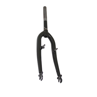 FOURCHE VTT 20 " RIGIDE CINTREE ACIER NOIR AVEC TASSEAUX PIVOT (200-140MM) FILETE 1"-22,2 INTERIEUR FOURCHE VTT 20 " RIGIDE CINTREE ACIER NOIR AVEC TASSEAUX PIVOT (200-140MM) FILETE 1"-22,2 INTERIEUR