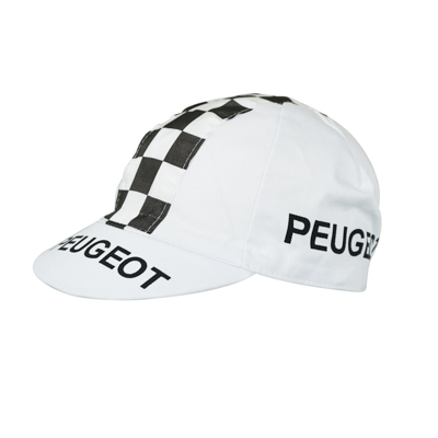 CASQUETTE VELO EQUIPE VINTAGE PEUGEOT BLANC DAMIER CASQUETTE VELO EQUIPE VINTAGE PEUGEOT BLANC DAMIER