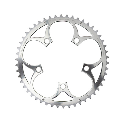 PLATEAU ROUTE 5BRA D.110 TA ZEPHYR 46DTS EXTERIEUR ARGENT ALU 7075 TYPE SHIMANO 9-10V. PLATEAU ROUTE 5BRA D.110 TA ZEPHYR 46DTS EXTERIEUR ARGENT ALU 7075 TYPE SHIMANO 9-10V.
