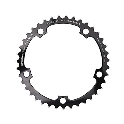 PLATEAU ROUTE 5BRA D.130 TA ALIZE 39DTS INTERIEUR NOIR ALU 7075 TYPE SHIMANO 8-9-10V. PLATEAU ROUTE 5BRA D.130 TA ALIZE 39DTS INTERIEUR NOIR ALU 7075 TYPE SHIMANO 8-9-10V.