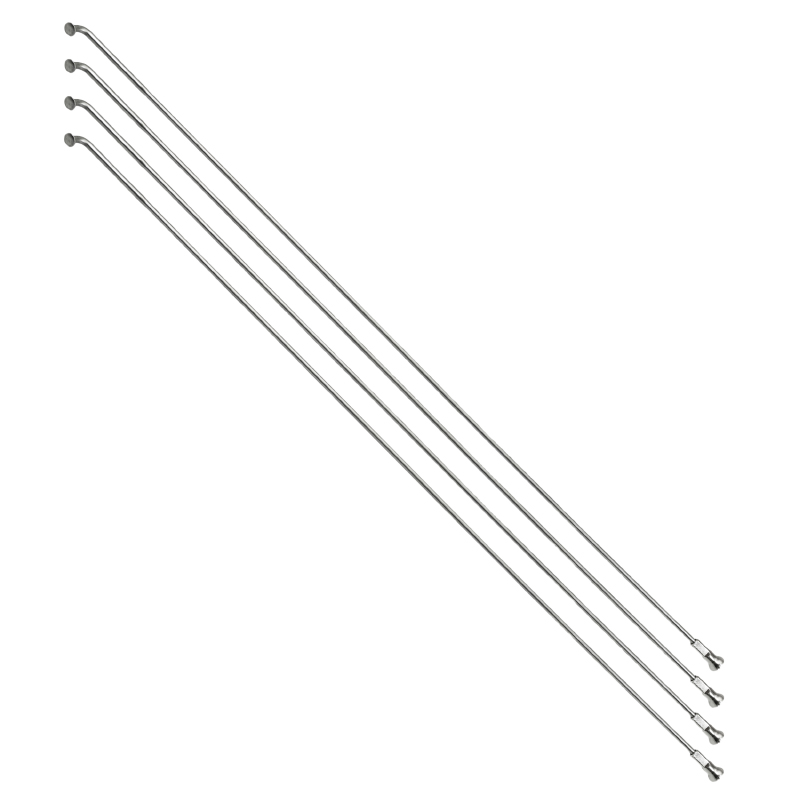 RAYON RENFORCE INOX ARGENT 2,0MM AVEC TETE COUDEE EN 2,3MM L 255MM AVEC ECROUS (VENDU PAR 4) RAYON RENFORCE INOX ARGENT 2,0MM AVEC TETE COUDEE EN 2,3MM L 255MM AVEC ECROUS (VENDU PAR 4)