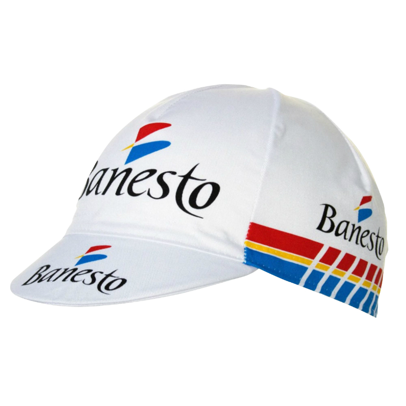 CASQUETTE VELO EQUIPE VINTAGE BANESTO BLANC CASQUETTE VELO EQUIPE VINTAGE BANESTO BLANC