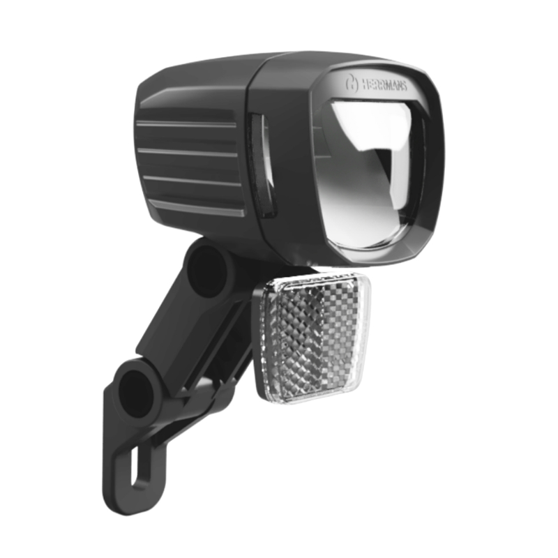 ECLAIRAGE VELO VAE - E-BIKE HERRMANS MR10+ OPTION PLEIN PHARE 240 - 450 LUMENS NOIR AVANT SUR FOURCHE (LIVRE AVEC PATTE) 12V - VENDU EN BOITE ECLAIRAGE VELO VAE - E-BIKE HERRMANS MR10+ OPTION PLEIN PHARE 240 - 450 LUMENS NOIR AVANT SUR FOURCHE (LIVRE AVEC PATTE) 12V - VENDU EN BOITE