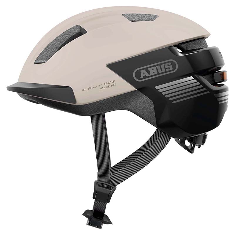 CASQUE VELO ADULTE ABUS URBAIN PURL-Y ACE CHAMPAGNE BEIGE ECLAIRAGE INTEGRE TAILLE L (57-61CM) REGLAGE MOLETTE (COMPATIBLE S-PEDELEC) CASQUE VELO ADULTE ABUS URBAIN PURL-Y ACE CHAMPAGNE BEIGE ECLAIRAGE INTEGRE TAILLE L (57-61CM) REGLAGE MOLETTE (COMPATIBLE S-PEDELEC)