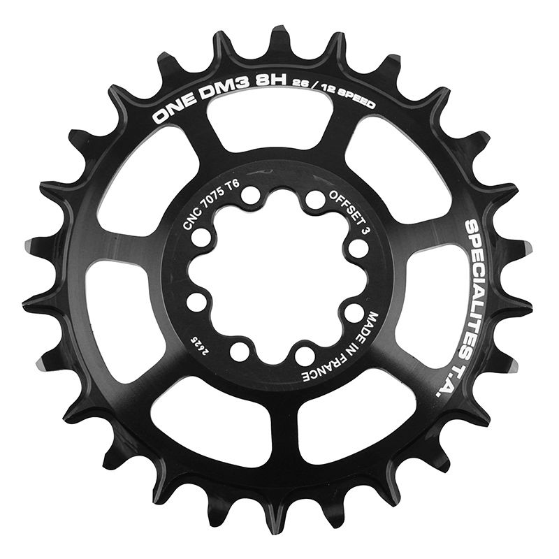 PLATEAU VTT DIRECT MOUNT POUR SRAM GX - XX1 - X01 TA ONE DM3 8H 26DTS 11-12V. NOIR (TRANSMISSION BOOST DEPORT 3MM) PLATEAU VTT DIRECT MOUNT POUR SRAM GX - XX1 - X01 TA ONE DM3 8H 26DTS 11-12V. NOIR (TRANSMISSION BOOST DEPORT 3MM)