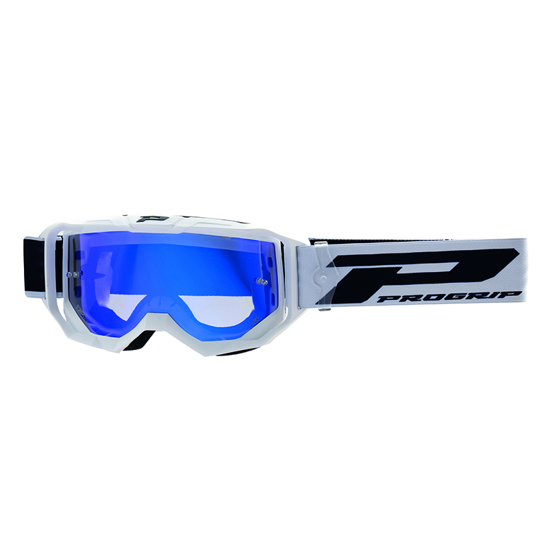 MASQUE-LUNETTES CROSS PROGRIP 3300 FL VISION GO MULTILAYERED BLANC MAT ECRAN MIROIR ARGENT ANTI-RAYURES-ANTI U.V.-ANTI-BUEE (HOMOLOGUE CE-EN-N° AC-96025 REV.2) MASQUE-LUNETTES CROSS PROGRIP 3300 FL VISION GO MULTILAYERED BLANC MAT ECRAN MIROIR ARGENT ANTI-RAYURES-ANTI U.V.-ANTI-BUEE (HOMOLOGUE CE-EN-N° AC-96025 REV.2)