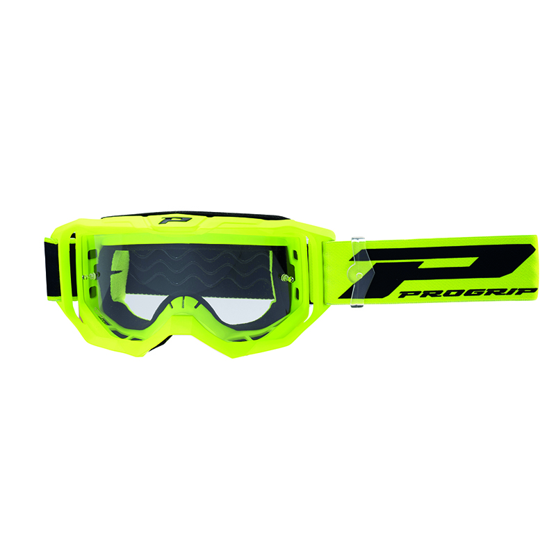 MASQUE-LUNETTES CROSS PROGRIP 3300 TR VISION GO JAUNE FLUO MAT ECRAN TRANSPARENT ANTI-RAYURES-ANTI U.V.-ANTI-BUEE (HOMOLOGUE CE-EN-N° AC-96025 REV.2) MASQUE-LUNETTES CROSS PROGRIP 3300 TR VISION GO JAUNE FLUO MAT ECRAN TRANSPARENT ANTI-RAYURES-ANTI U.V.-ANTI-BUEE (HOMOLOGUE CE-EN-N° AC-96025 REV.2)