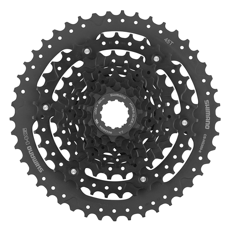 CASSETTE 8V. SHIMANO ESSA HG210 11-45 NOIR (11-13-15-18-22-27-35-45) CASSETTE 8V. SHIMANO ESSA HG210 11-45 NOIR (11-13-15-18-22-27-35-45)
