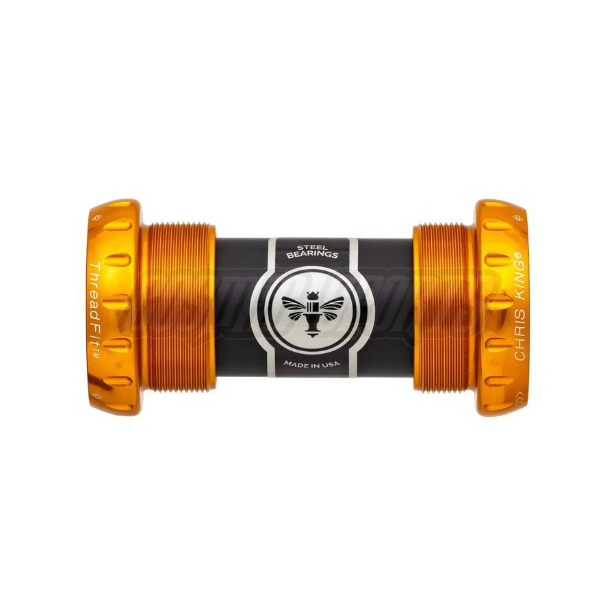 CHRIS KING BOTTOM BRACKET THREADFIT 24MM, STEEL-BEARINGS, GOLD CHRIS KING BOTTOM BRACKET THREADFIT 24MM, STEEL-BEARINGS, GOLD
