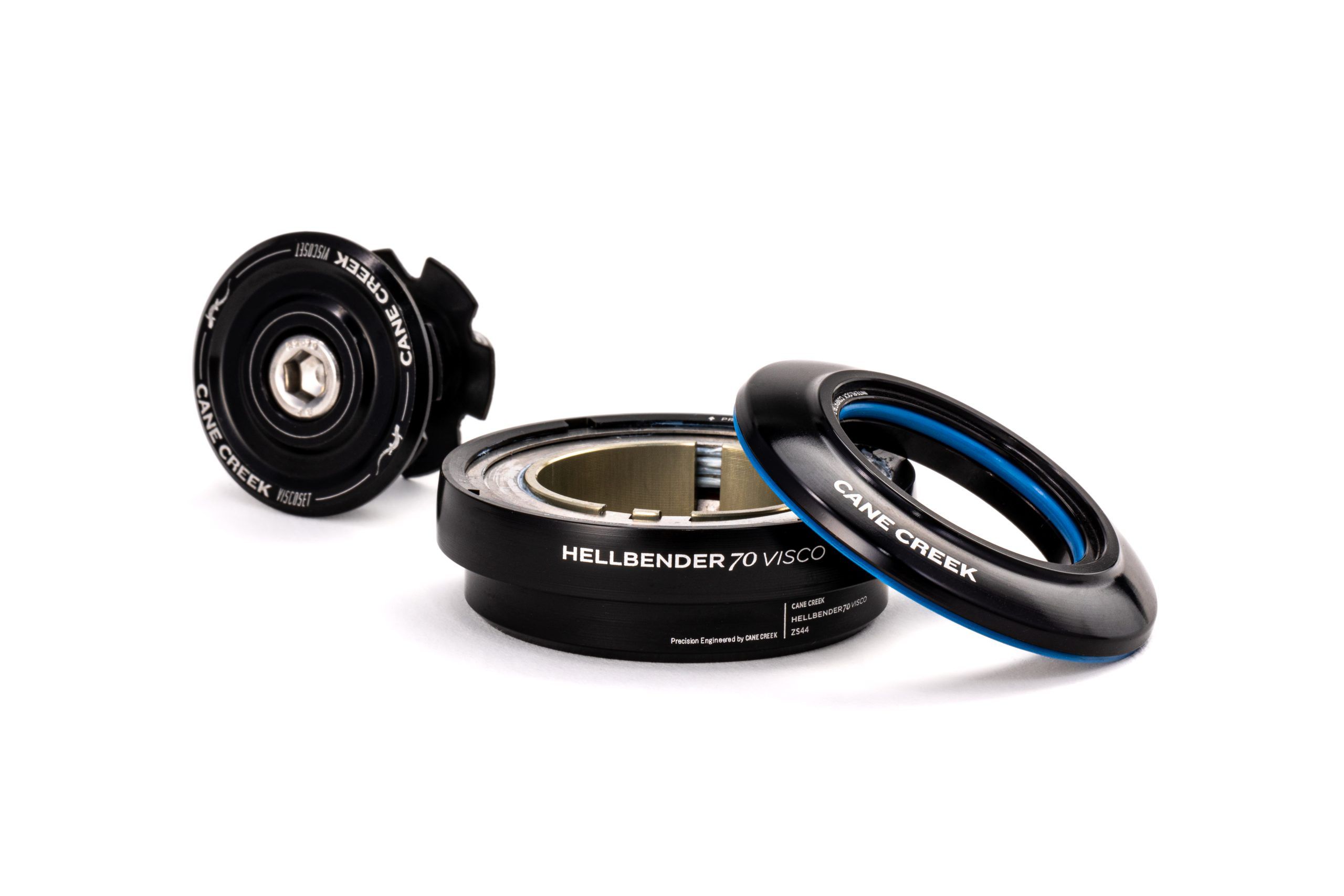 CANE CREEK HELLBENDER 70 VISCO HEADSET UPPER, 1 1/8", ZS44/28.6/H13.5, MID TUNE, BLACK CANE CREEK HELLBENDER 70 VISCO HEADSET UPPER, 1 1/8", ZS44/28.6/H13.5, MID TUNE, BLACK
