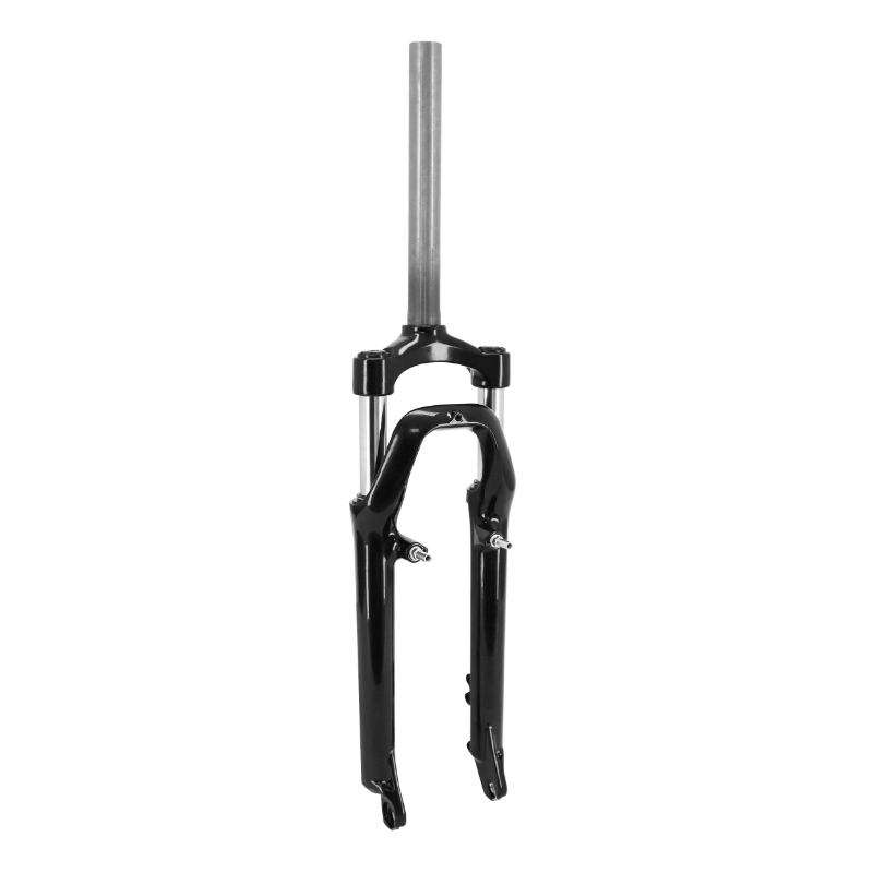 FOURCHE VTT 26 " ZOOM 565MLO A RESSORT NOIR REGLABLE DEB. 80MM PIVOT LISSE 240MM 1''1-8-28,6 EXTERIEUR COMPATIBLE V-BRAKE-DISQUE