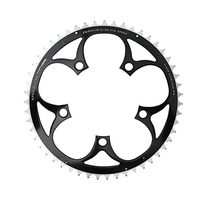 PLATEAU ROUTE 5BRA D.110 TA ZEPHYR 51DTS EXTERIEUR NOIR ALU 7075 TYPE SHIMANO 9-10V. PLATEAU ROUTE 5BRA D.110 TA ZEPHYR 51DTS EXTERIEUR NOIR ALU 7075 TYPE SHIMANO 9-10V.