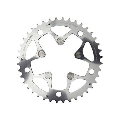 PLATEAU ROUTE 5BRA D.130 TA ALIZE TRIPLE 39DTS PORTEUR ARGENT ALU 7075 TYPE SHIMANO 8-9-10V. PLATEAU ROUTE 5BRA D.130 TA ALIZE TRIPLE 39DTS PORTEUR ARGENT ALU 7075 TYPE SHIMANO 8-9-10V.