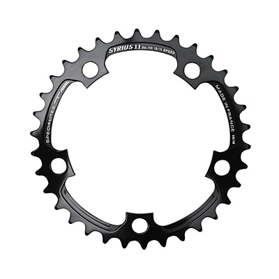 PLATEAU ROUTE 5BRA D.74 TA ZELITO 26DTS TRIPLE INTERIEUR NOIR ALU 7075 TYPE SHIMANO 9-10V. PLATEAU ROUTE 5BRA D.74 TA ZELITO 26DTS TRIPLE INTERIEUR NOIR ALU 7075 TYPE SHIMANO 9-10V.