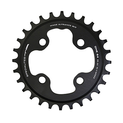 PLATEAU VTT 4BRA D.64 TA ONE 28DTS MONO NOIR MAT ALU POUR SHIMANO - SRAM - RACE FACE - FSA 10-11-12V. NARROW WIDE PLATEAU VTT 4BRA D.64 TA ONE 28DTS MONO NOIR MAT ALU POUR SHIMANO - SRAM - RACE FACE - FSA 10-11-12V. NARROW WIDE