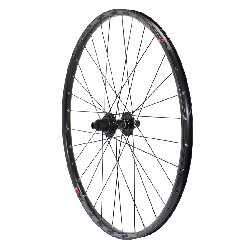 ROUE VTT DISQUE 29" KLIXX BOOST TUBELESS READY ARRIERE NOIR MOYEU CENTERLOCK SHIMANO MT510 12V MICROSPLINE  AXE TRAVERSANT 12-148 - JANTE 23C 32 RAYONS  ALL MOUNTAIN