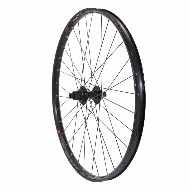 ROUE VTT DISQUE 29" TRUCKY 30 BOOST TUBELESS READY ARRIERE CENTERLOCK NOIR MOYEU SHIMANO TC500 CASSETTE MICROSPLINE 12V AXE TRAVERSANT 12-148  JANTE 30C 32 RAYONS