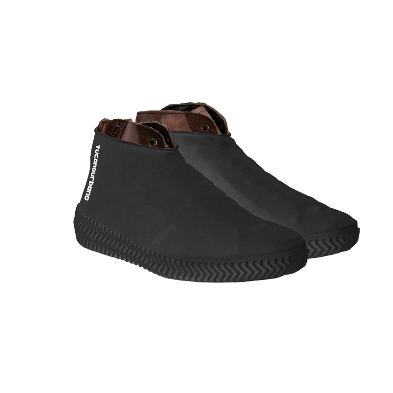 COUVRE CHAUSSURES TUCANO FOOTERINE EN SILICONE IMPERMEABLE NOIR TAILLE L POUR CHAUSSURES 41 A 46 (SEMELLE ANTI-GLISSE) COUVRE CHAUSSURES TUCANO FOOTERINE EN SILICONE IMPERMEABLE NOIR TAILLE L POUR CHAUSSURES 41 A 46 (SEMELLE ANTI-GLISSE)