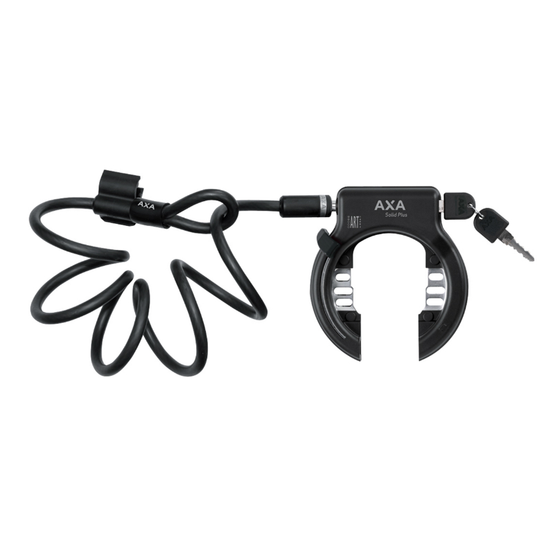 ANTIVOL VELO FER A CHEVAL AXA SOLID NOIR AVEC CABLE PLUG DIAM 10MM 1.50M - SECURITE NIVEAU 11-15 ANTIVOL VELO FER A CHEVAL AXA SOLID NOIR AVEC CABLE PLUG DIAM 10MM 1.50M - SECURITE NIVEAU 11-15