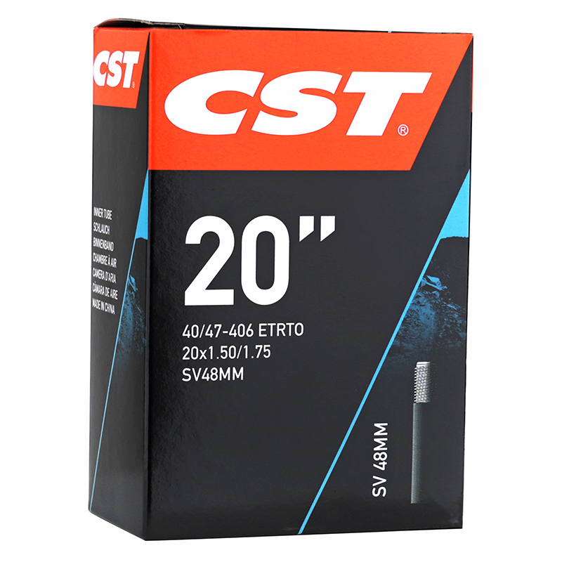 CHAMBRE A AIR VELO 20 X 1.50-1.75 CST VALVE STANDARD 48 MM CHAMBRE A AIR VELO 20 X 1.50-1.75 CST VALVE STANDARD 48 MM