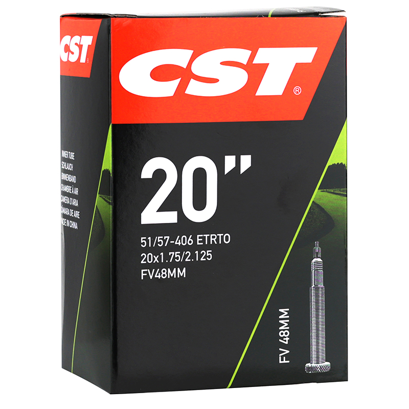 CHAMBRE A AIR VELO 20 X 1.75-2.125 CST VALVE PRESTA 48 MM