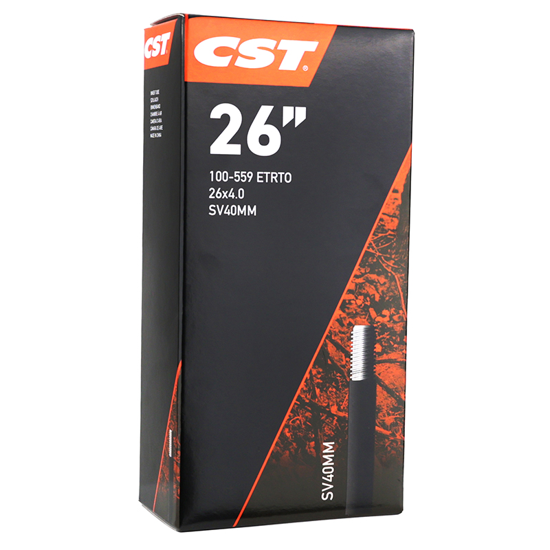 CHAMBRE A AIR VELO 26 X 4.00 CST VALVE STANDARD 40 MM CHAMBRE A AIR VELO 26 X 4.00 CST VALVE STANDARD 40 MM