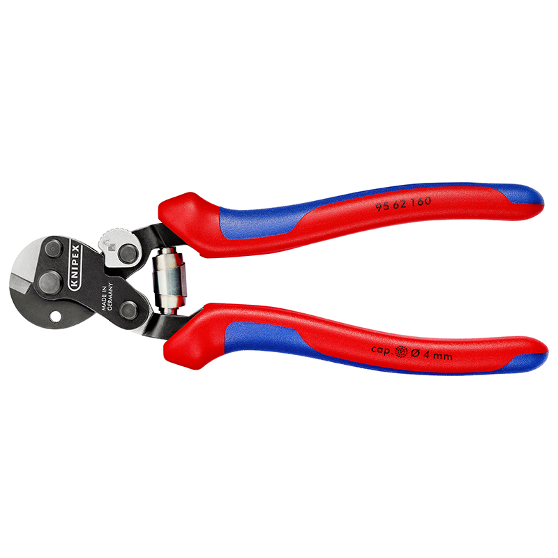 PINCE COUPE CABLE PRO KNIPEX ROBUSTE 160MM NOIR ANTIROUILLE POUR CABLE DIAM 4 à 6MM AVEC POIGNEE ERGONOMIQUE ET RESSORT (95 62 160) -MADE IN GERMANY- PINCE COUPE CABLE PRO KNIPEX ROBUSTE 160MM NOIR ANTIROUILLE POUR CABLE DIAM 4 à 6MM AVEC POIGNEE ERGONOMIQUE ET RESSORT (95 62 160) -MADE IN GERMANY-