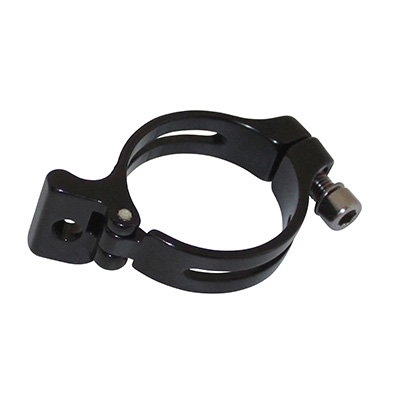 COLLIER DERAILLEUR AVANT BRASER P2R ALU NOIR DIAM. 34,9 COLLIER DERAILLEUR AVANT BRASER P2R ALU NOIR DIAM. 34,9