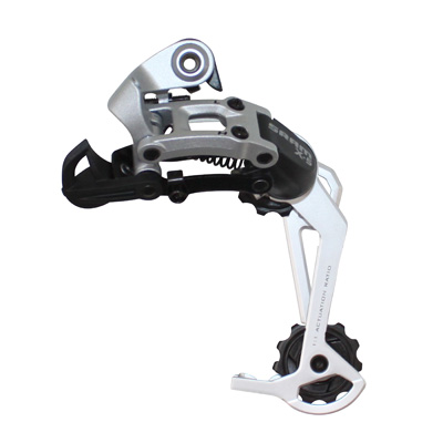 DERAILLEUR VTT ARRIERE SRAM 8-9V. X5 CHAPE LONGUE ARGENT DERAILLEUR VTT ARRIERE SRAM 8-9V. X5 CHAPE LONGUE ARGENT