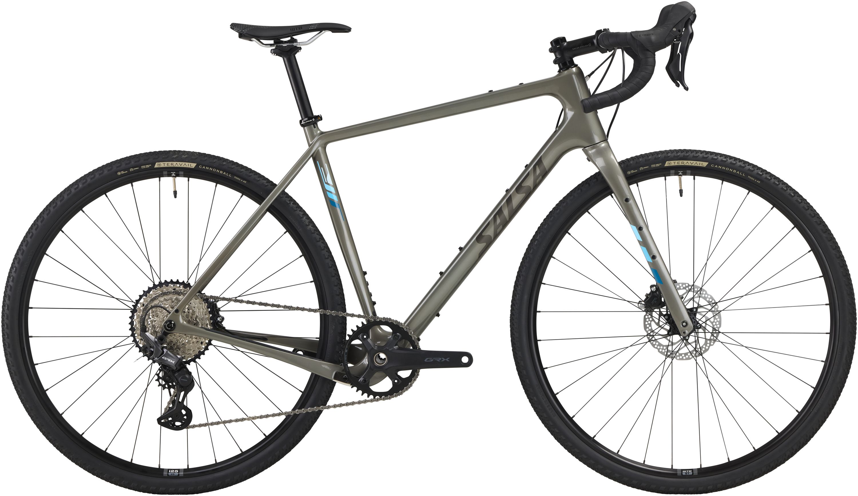 SALSA WARBIRD CARBON GRX 610 1X12 GRAVEL BIKE, 700C, 57.5CM, GREY SALSA WARBIRD CARBON GRX 610 1X12 GRAVEL BIKE, 700C, 57.5CM, GREY