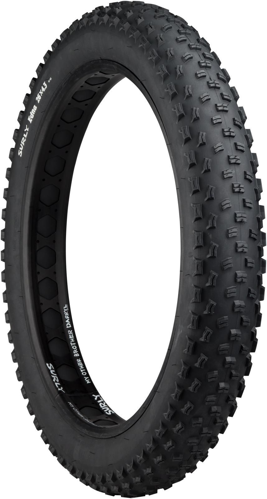 SURLY EDNA FOLDING TIRE, 26X4.30", 113-559, 60TPI, TUBELESS READY SURLY EDNA FOLDING TIRE, 26X4.30", 113-559, 60TPI, TUBELESS READY