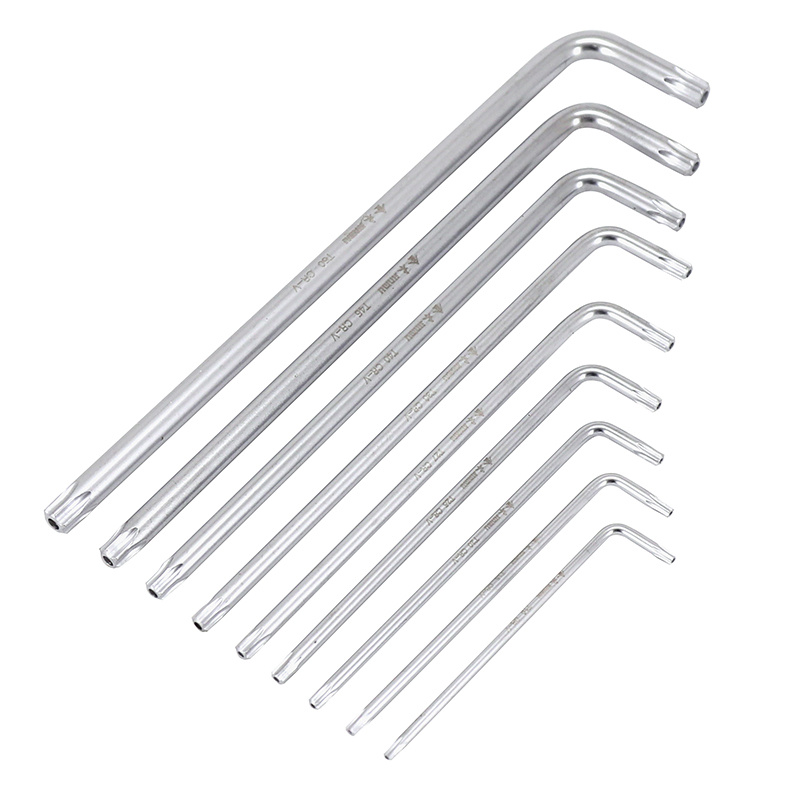 OUTIL CLE TORX BO P2R LONGUES CREUSES (T10,T15,T20,T25,T27,T30,T40,T45,T50) (JEU DE 9 CLES) OUTIL CLE TORX BO P2R LONGUES CREUSES (T10,T15,T20,T25,T27,T30,T40,T45,T50) (JEU DE 9 CLES)