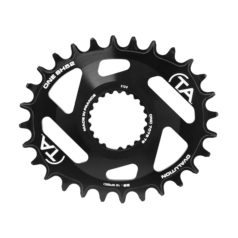 PLATEAU VTT DIRECT MOUNT POUR SHIMANO XTR M9100 - XT M8100 - SLX M7100 TA ONE SH52 OVAL 28DTS COMPATIBLE M900 10-11-12V. NARROW WIDE NOIR PLATEAU VTT DIRECT MOUNT POUR SHIMANO XTR M9100 - XT M8100 - SLX M7100 TA ONE SH52 OVAL 28DTS COMPATIBLE M900 10-11-12V. NARROW WIDE NOIR