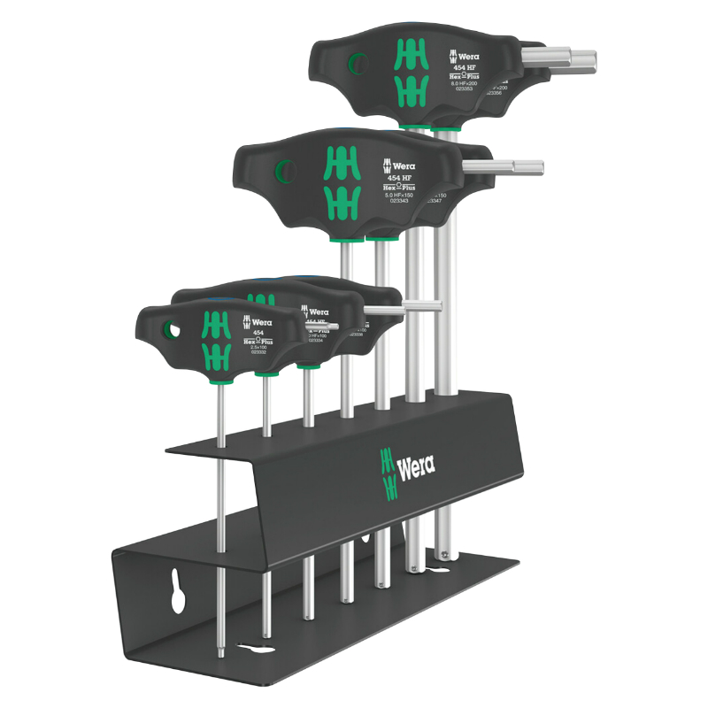 CLE ALLEN-6 PANS MANCHE EN T WERA 454 HEX PLUS NOIR-VERT (AVEC SUPPORT) (SET 7 PIECES) -MARQUE ALLEMANDE POUR LES ATELIERS- CLE ALLEN-6 PANS MANCHE EN T WERA 454 HEX PLUS NOIR-VERT (AVEC SUPPORT) (SET 7 PIECES) -MARQUE ALLEMANDE POUR LES ATELIERS-