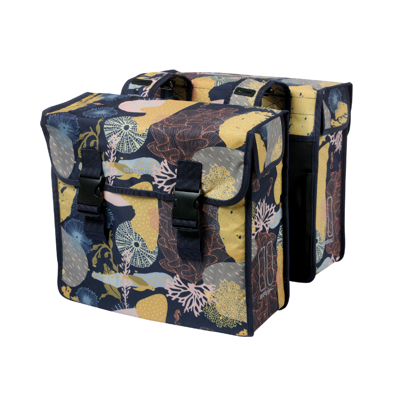 SACOCHE ARRIERE VELO DOUBLE BASIL MARA XL 35L MULTICOLOR (43X14X36CM) SACOCHE ARRIERE VELO DOUBLE BASIL MARA XL 35L MULTICOLOR (43X14X36CM)