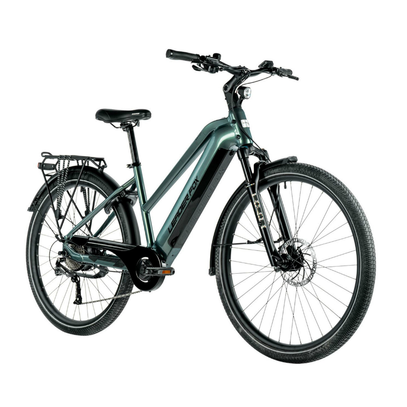 VELO ELECTRIQUE-VAE VTC 29 LEADER FOX SANDY FEMME VERT EMERAUDE BRILLANT 9V MOTEUR ROUE AR BAFANG 36V 45NM BATTERIE 20AH (18'' - H46CM - TAILLE M - POUR ADULTE DE 168CM à 178CM) VELO ELECTRIQUE-VAE VTC 29 LEADER FOX SANDY FEMME VERT EMERAUDE BRILLANT 9V MOTEUR ROUE AR BAFANG 36V 45NM BATTERIE 20AH (18'' - H46CM - TAILLE M - POUR ADULTE DE 168CM à 178CM)