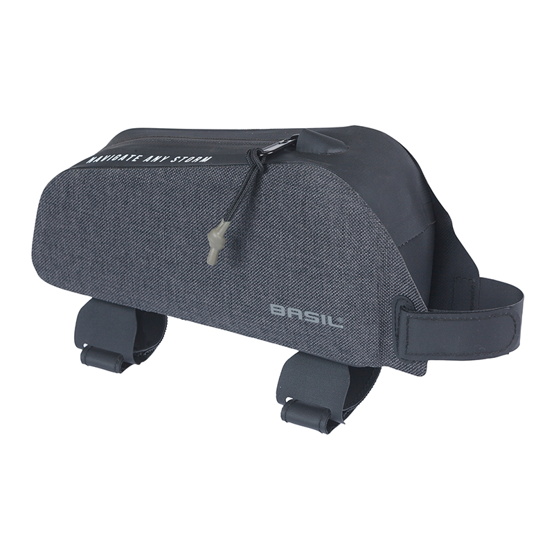 SACOCHE DE CADRE VELO BASIL NAVIGATOR STORM NOIR FIXATION VELCRO 0.8L SACOCHE DE CADRE VELO BASIL NAVIGATOR STORM NOIR FIXATION VELCRO 0.8L