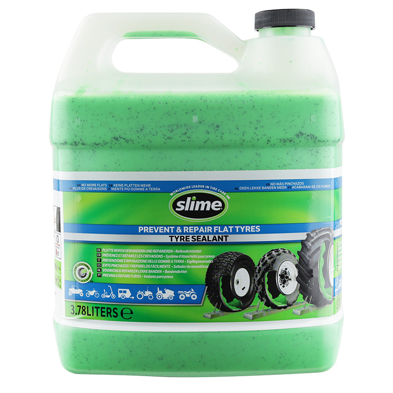 LIQUIDE ANTI-CREVAISON PREVENTIF POUR PNEU TUBELESS (3,8L) AVEC POMPE DOSEUSE (1 GALLON) -SLIME- LIQUIDE ANTI-CREVAISON PREVENTIF POUR PNEU TUBELESS (3,8L) AVEC POMPE DOSEUSE (1 GALLON) -SLIME-