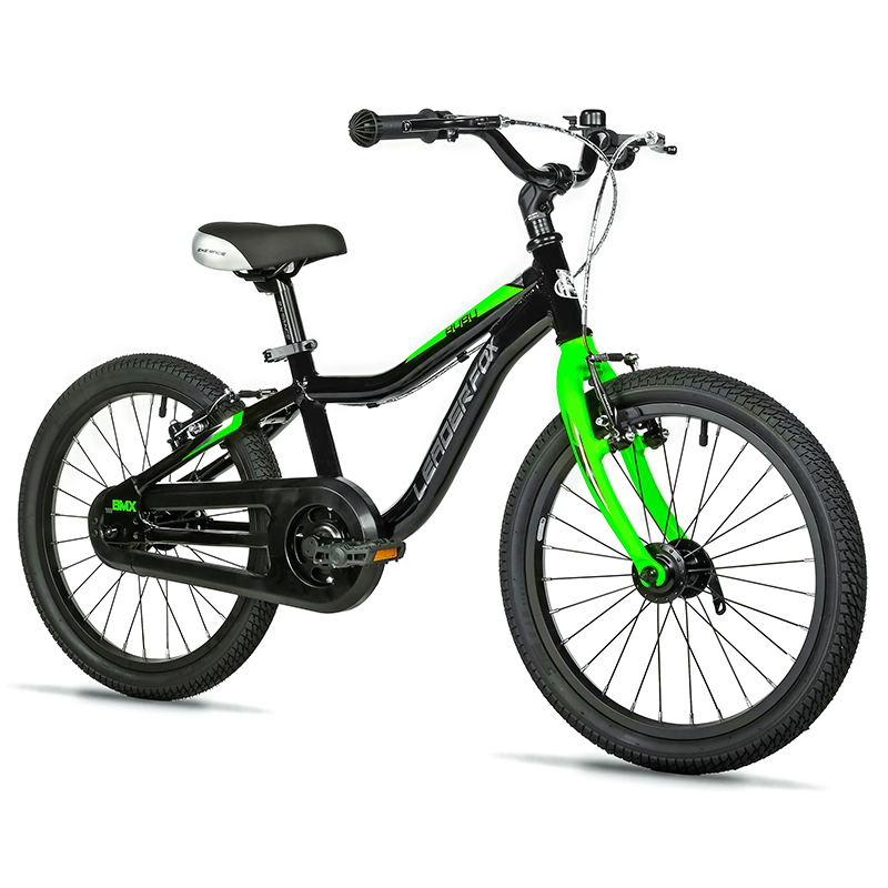 VELO MUSCULAIRE ENFANT 18 POUCES LEADER FOX BUBU 2025 NOIR - VERT MONOVITESSE CADRE ALU (TAILLE ENFANT 115 à 125 CM) -V BRAKE- VELO MUSCULAIRE ENFANT 18 POUCES LEADER FOX BUBU 2025 NOIR - VERT MONOVITESSE CADRE ALU (TAILLE ENFANT 115 à 125 CM) -V BRAKE-